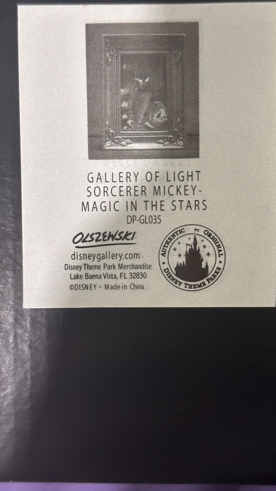 Disney Sorcerer Mickey Gallery Of Light 