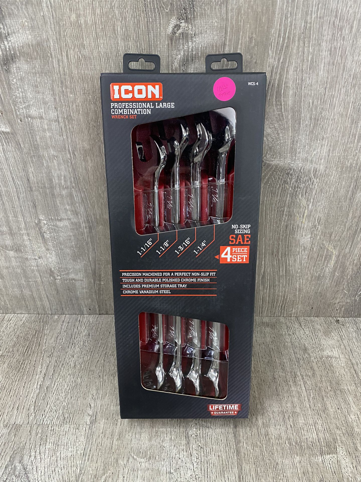 ICON LARGE COMBINATION WRENCH SET WCS-4