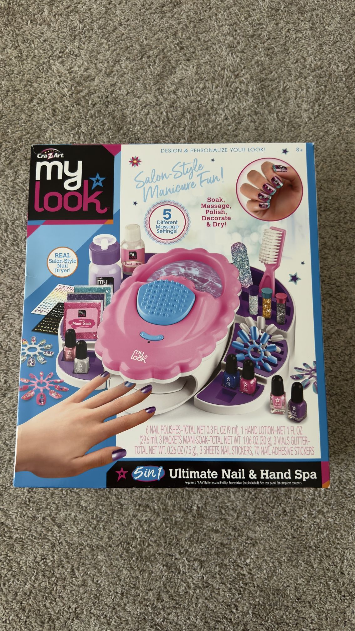 NIB Cra-z-Art My Look Salon style Manicure 5 in 1 ultimate nail & hand spa