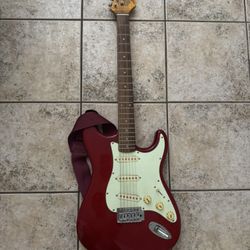 Red Electric Guitar