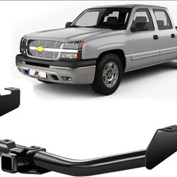 Trailer Hitch for Chevrolet Silverado and CMC Sierra, Class 3 Hitch Receiver, 2-inch Tow Hlitch, Black Trailer Hitch Kit, Anti-Rust 