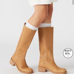 Steve Madden RIGGS BANANA LEATHER BOOTS