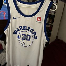 First Come First serve Swingman Official NBA Classic Golden State Warriors Stephen Curry Jersey 