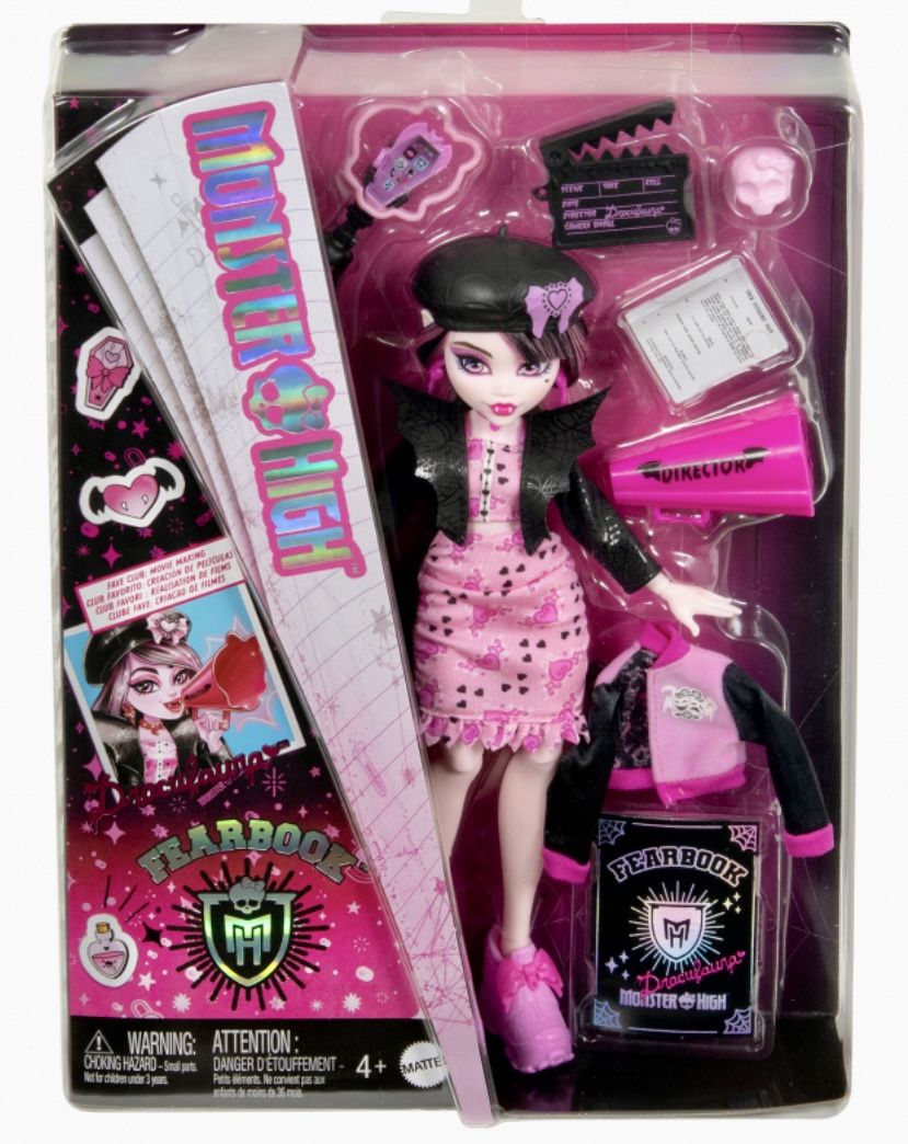 Monster High Fearbook Draculaura Doll NEW & Sealed!