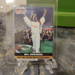 1991 Pro Set Whitney Wows' Em At The Super Bowl
