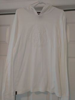 Hawk white sz Large hoodie