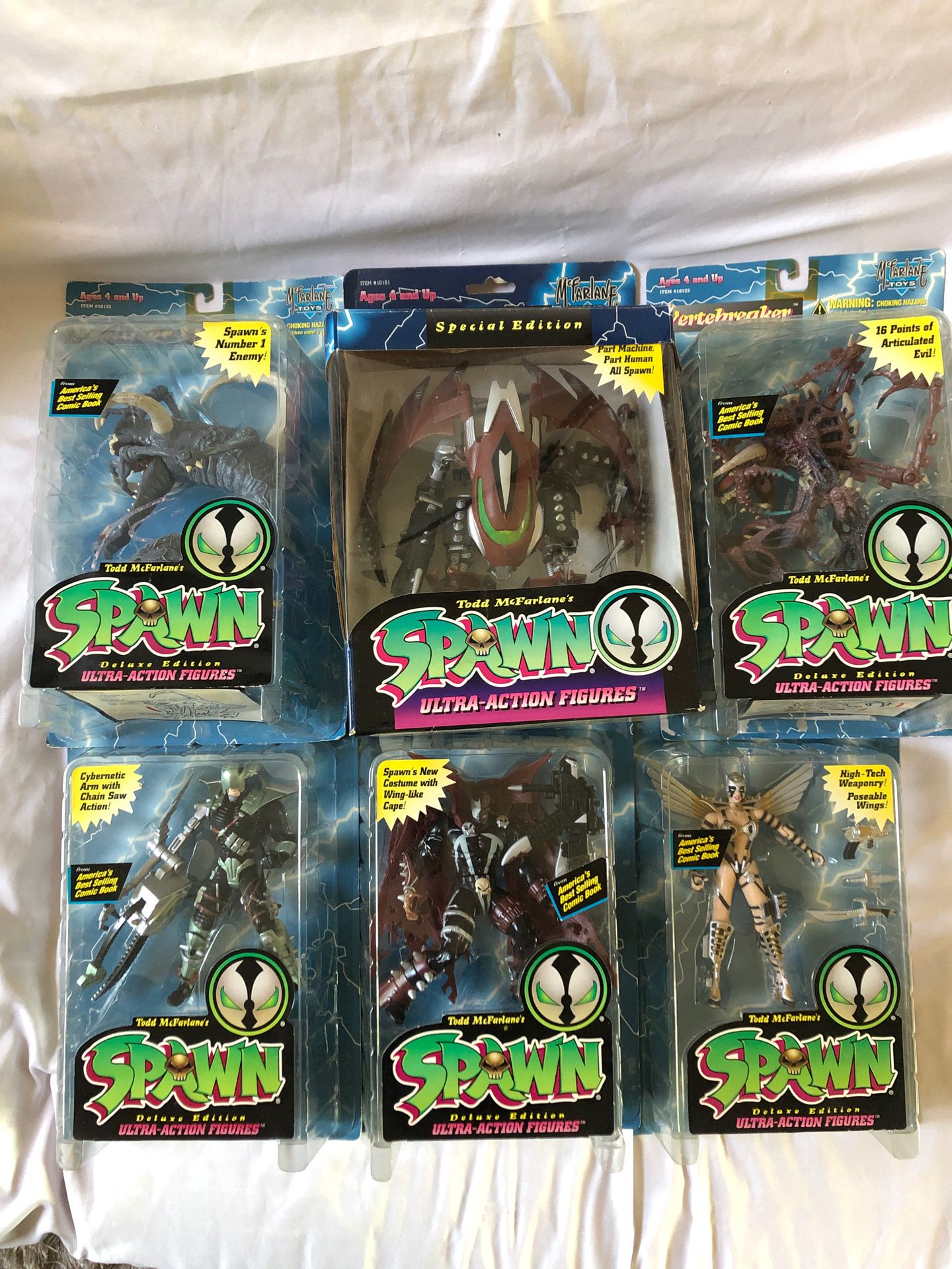 1995 McFarlane Toys Spawn Ultra-Action Figure Series 3 Lot Of Six