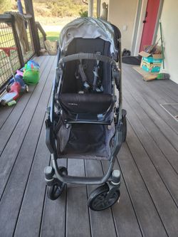 Two Double Strollers