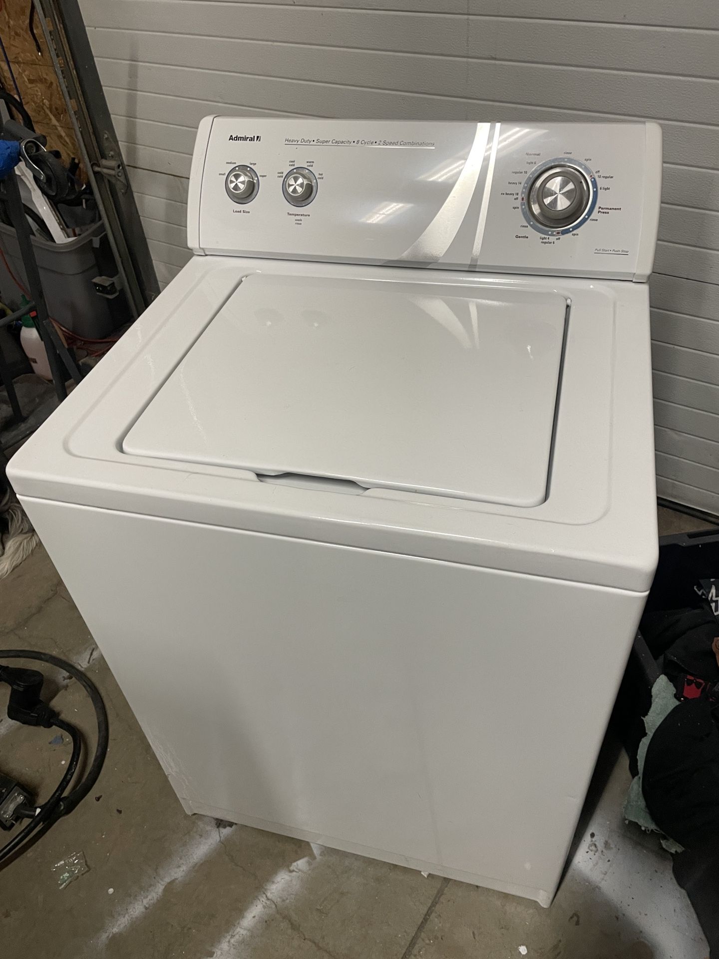 Washer Top load Free Delivery/Warranty Admiral