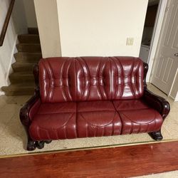 Leather Couch Set