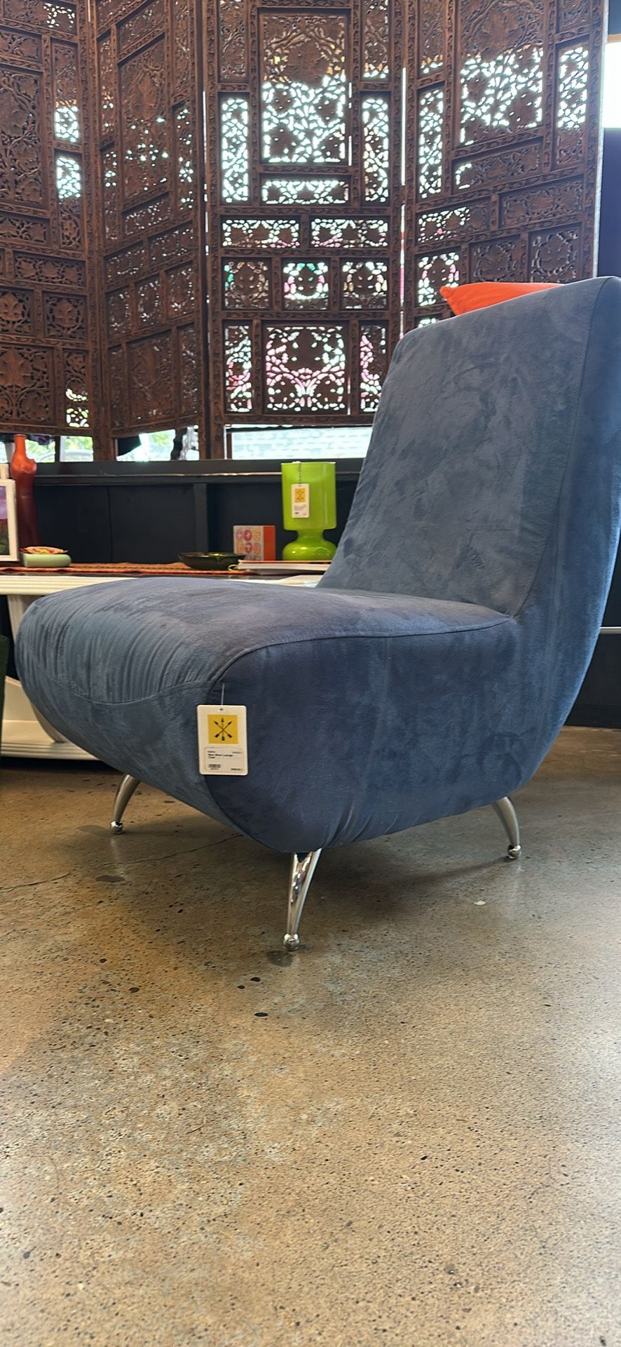 Blue Silver Lounge Chair (65XPLF)