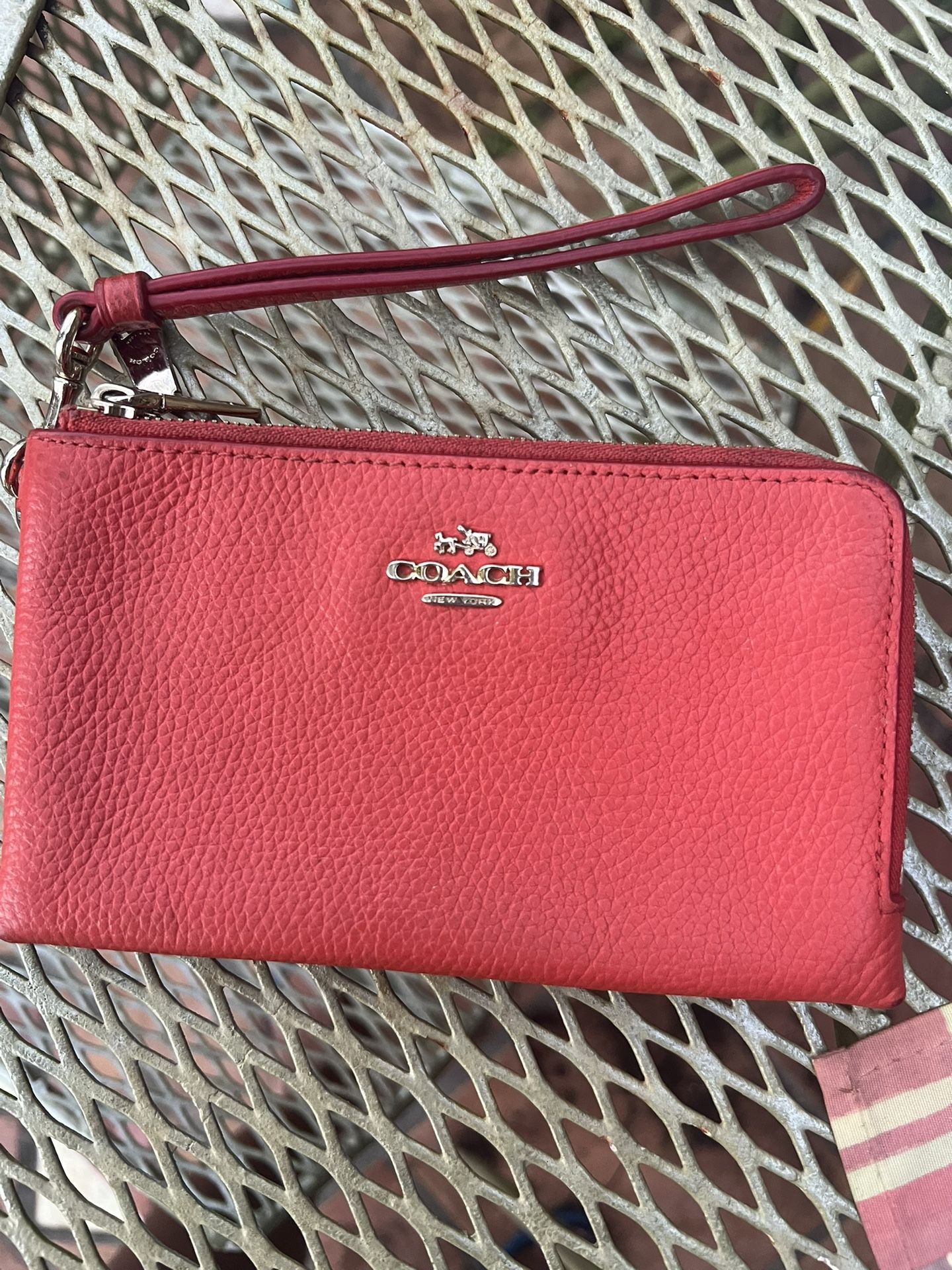 Leather Coach Wallet/ Wristlet
