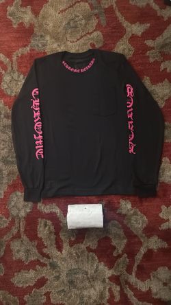 Chrome Hearts Long Sleeve Pocket Crew pink/Black