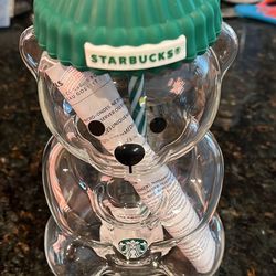 Starbucks Bearista Glass Bear Cup