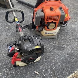 Backpack Blower & Weed Trimmer 