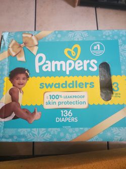 New sealed Pampers size 3 count 136 diapers