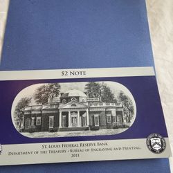 Collectible Currency 2003 A Two Dollar Bill 