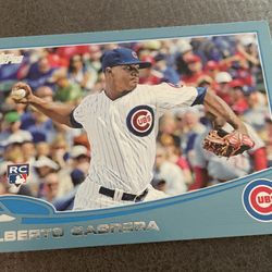 2013 Alberto Cabrera Topps Blue  #534 Rookie card 
