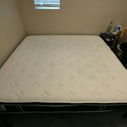 King Size Bed Medium Firm W/ Frame