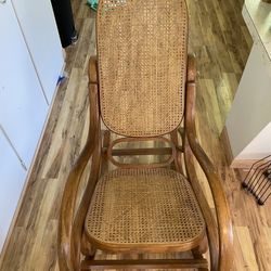 Antique Wicker Rocking Chair 