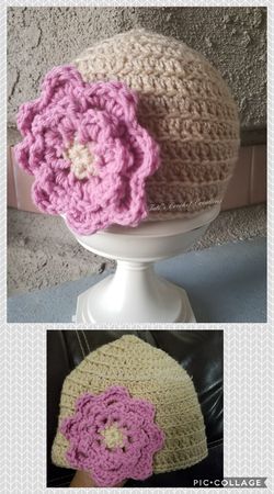 Girls crochet beanie