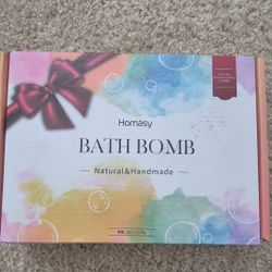 Homasy Bath Bomb Set 12 x 70g Handmade Natural Floral Multicolor Balls
