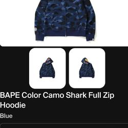 Blue Camo Bape Hoodie