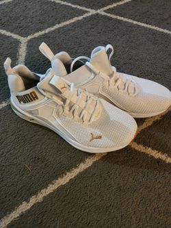 Puma women's Enzo 2 metal white/rose gold size 9