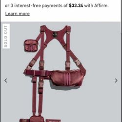 Beyonce's Ivy Park *Limited Release* Maroon Harness
