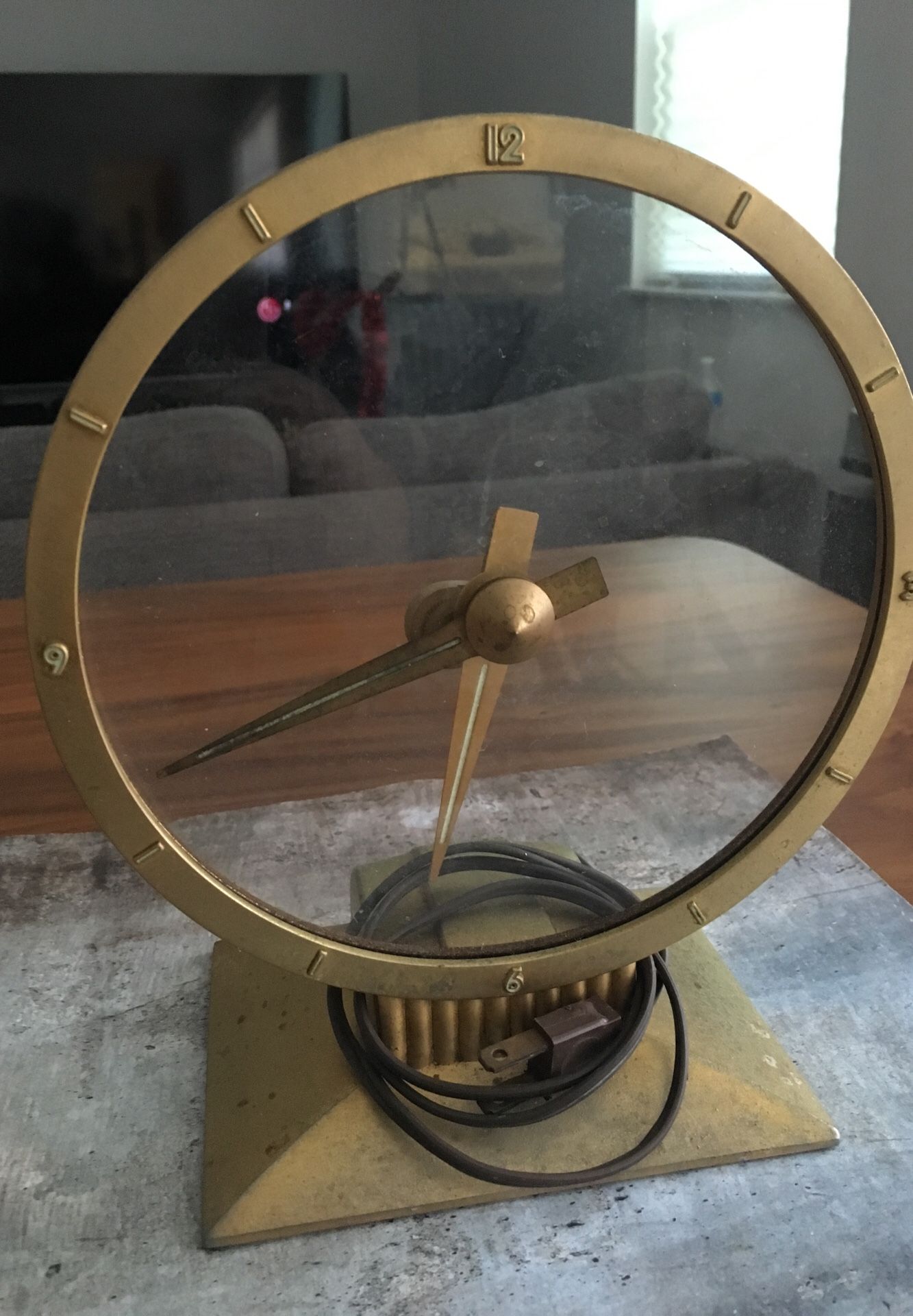 Antique 1950’s Jefferson golden hour electric clock