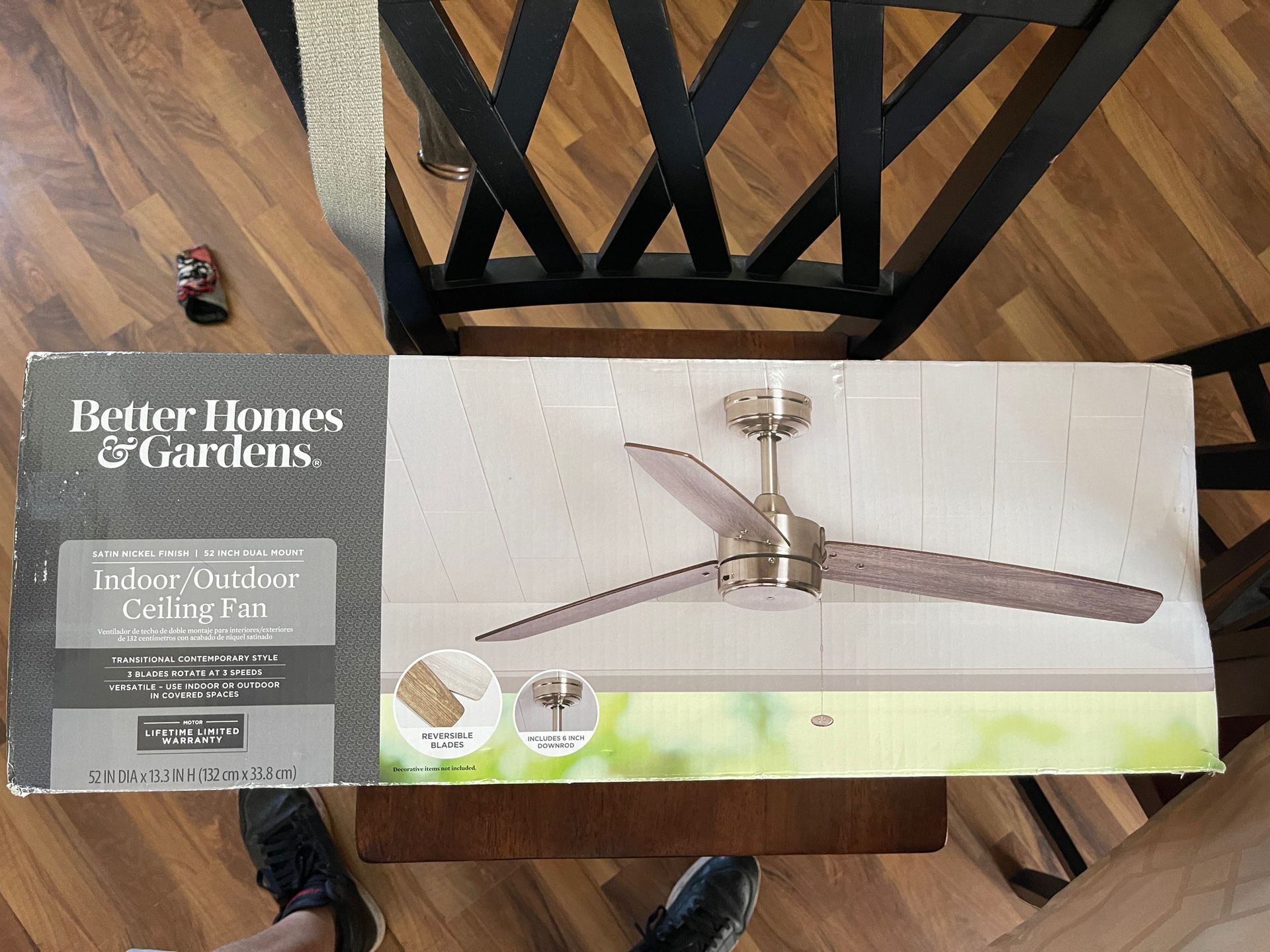 52in Outdoor/indoor Ceiling Fan 