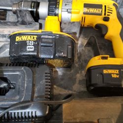 Dewalt XRP Hammer Drill with two Batteries one XRP