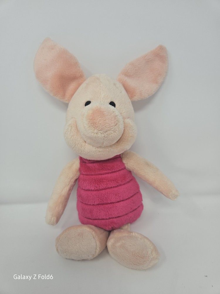Disney Store Official Piglet Small Soft Toy for Kids, Cuddly Character with Fuzzy Texture and Embroidered Details, Plushy Suitable for All Ages.