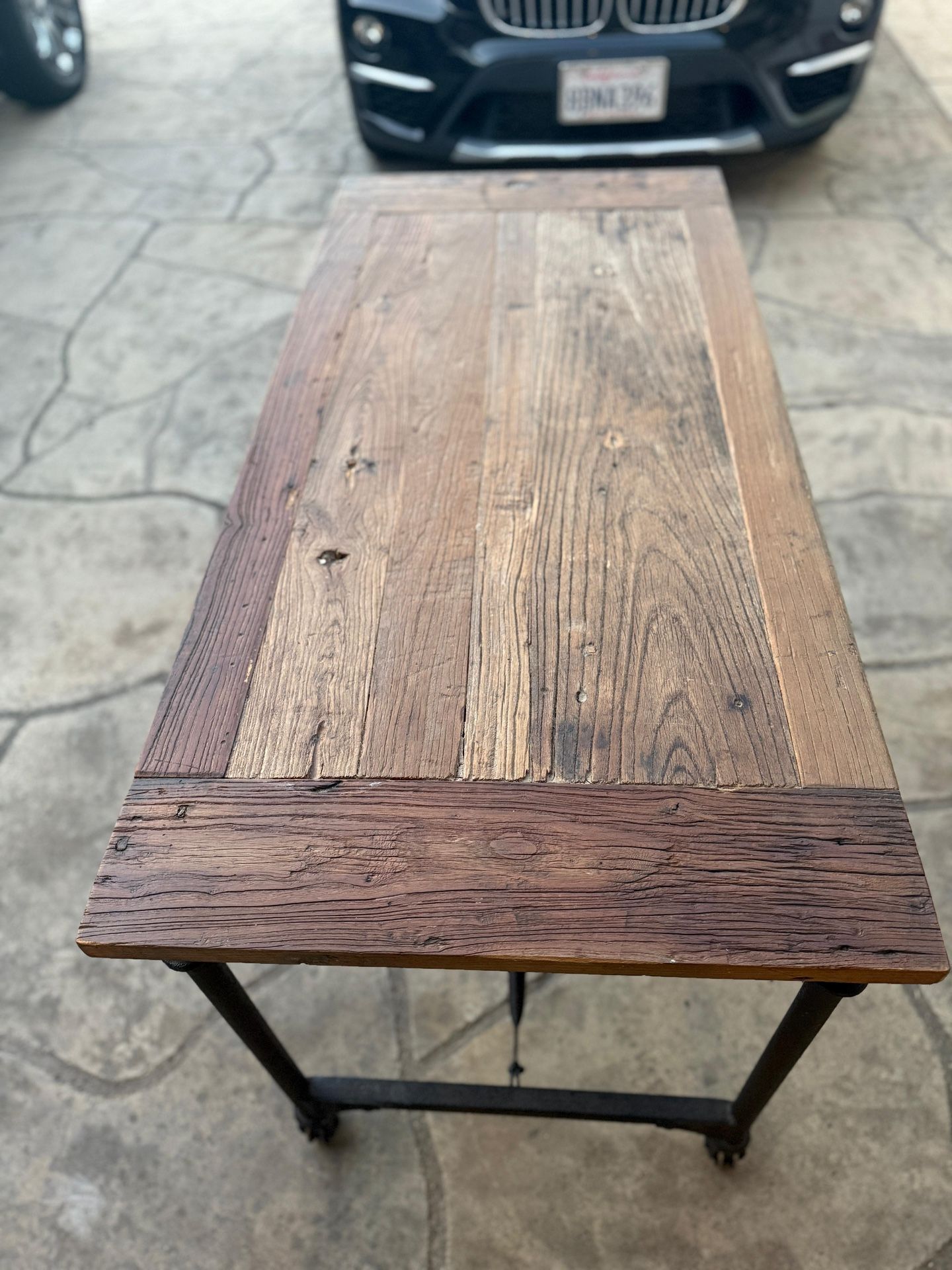 Industrial-style Wooden Table