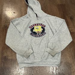 Grey SpongeBob hoodie youth size 16/18