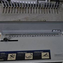 Ibico Ibimatic Metal Heavy Duty Manual Punch And Comb Binding Machine System