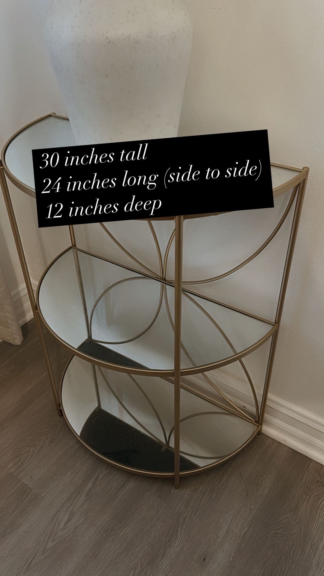 New Three Tier Glass Shelf
