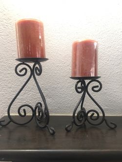 Iron Candleholders