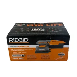 NEW RIDGID 18V SubCompact Brushless Cordless 1/4 Sheet Sander (Tool Only)