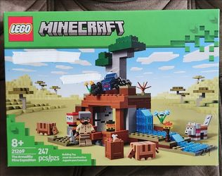 LEGO Minecraft The Armadillo Mine Expedition set featuring 247 pieces