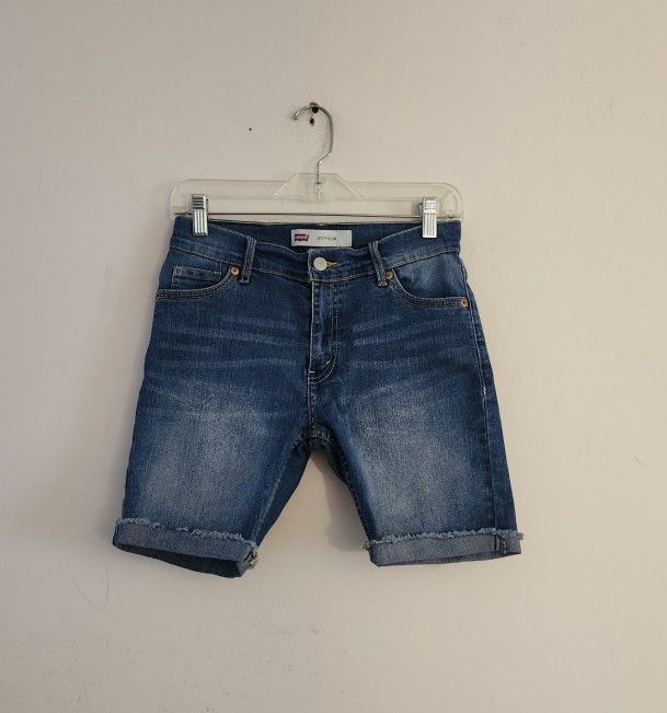 Levi's 511 Slim Cut-Off Denim Shorts Size : 14 Color: Denim Blue