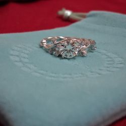 1 Carat Moissanite Size 9 Ring S925 Sterling Silver