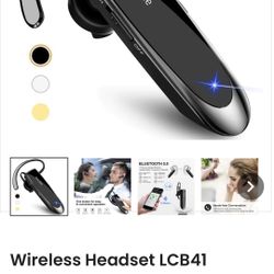 **Reduced.!!”New Bee”  Bluetooth Head Set + Carrier NEW