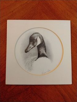 Charcoal Original Drawing Virginia Miller Signed Art