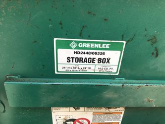 Greenlee 2448 Storage Chest