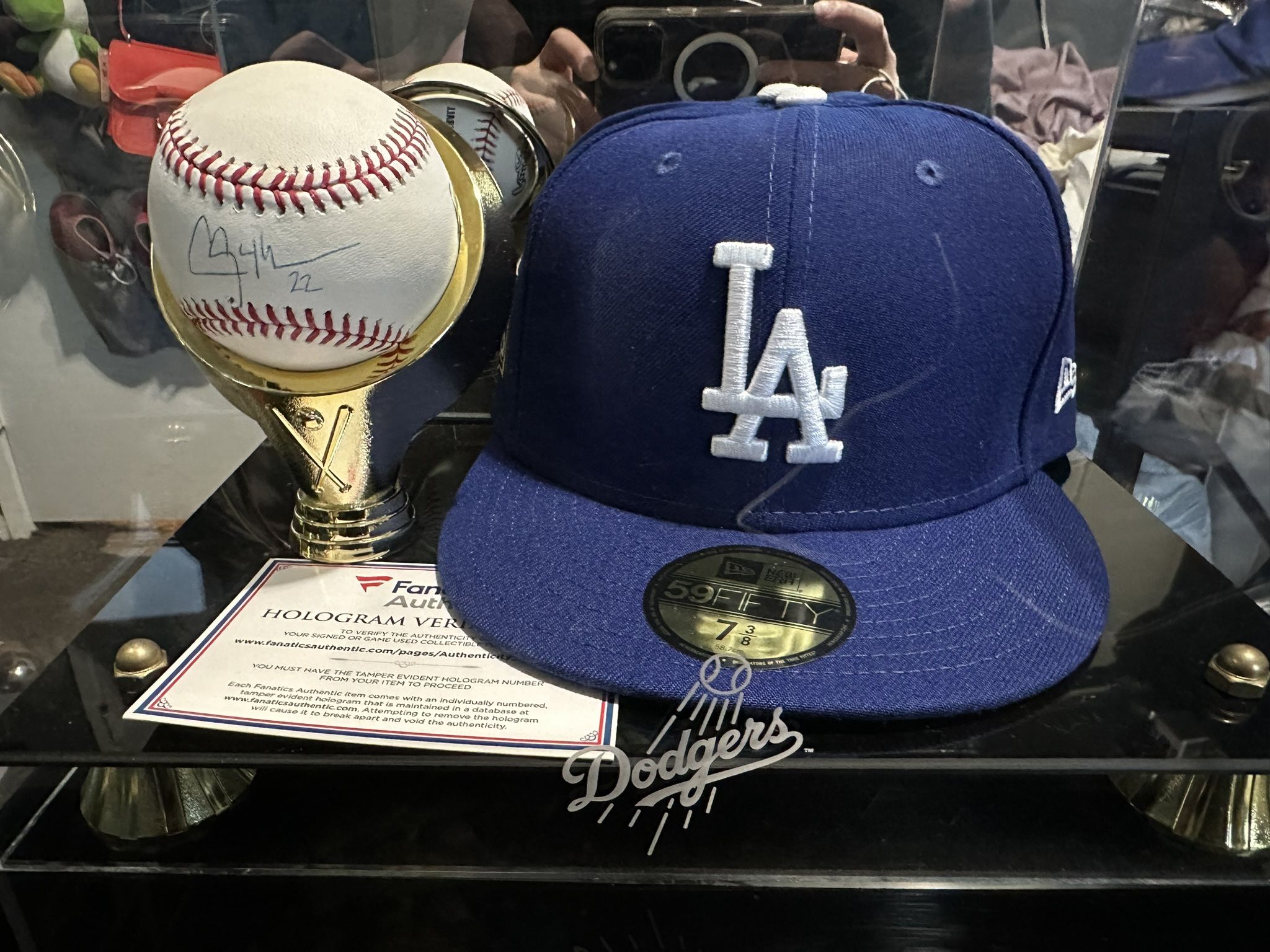 Autographed Clayton Kershaw Baseball w/ Case