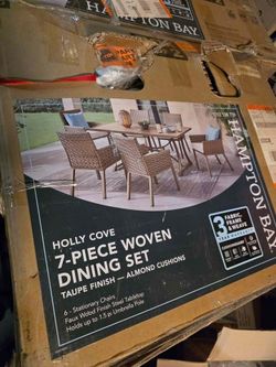 Hampton Bay Holly Cove 7-Piece Patio Dining Set ☀️