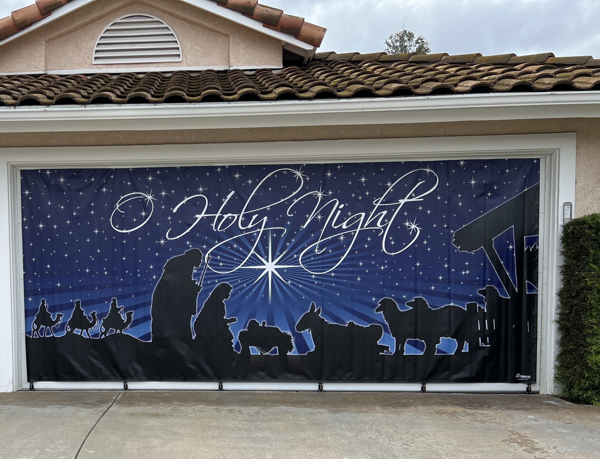 Garage Door Nativity 