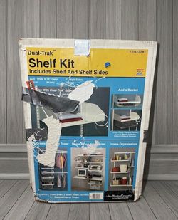 John Sterling Dual-Trak white shelving kit