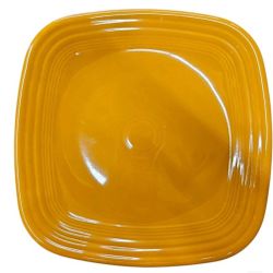 Fiesta - Butterscotch Orange Square Dinner Plate Homer Laughlin Ceramic Dish